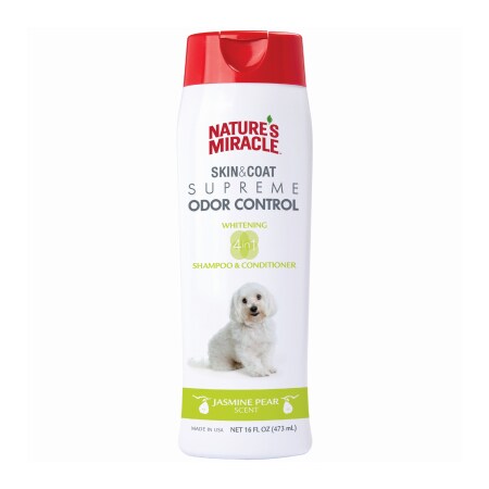 Natures Miracle Natures Miracle NM-6099 16 oz. Dog Whitening Shampoo ...
